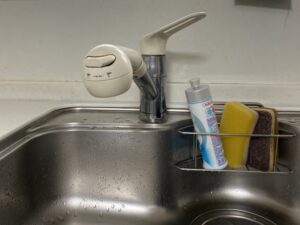 パナソニックのキッチン水栓おすすめポイント　取替え前準備　本体確認