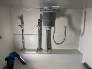 撤去工事　給水給湯