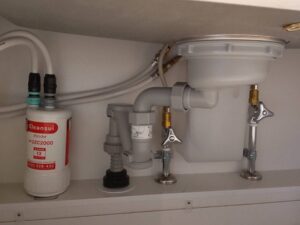 DELTA（デルタ）の水栓を使ってみる　楽々排水トラップ　施工後　