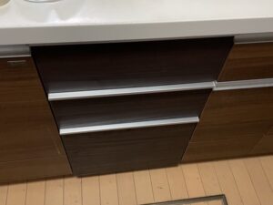 イナックス（INAX）キッチン　機器を外して収納スペースへ　施工後