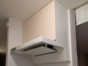 クリナップ（ Clean▲up）　洗エールレンジフードの工事　施工前