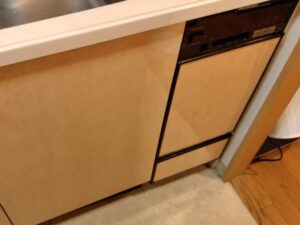 イナックス（INAX）キッチン　無理やり食洗機リフォーム　施工前