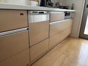 ウッドワン　食洗機パネルの再利用　施工後
