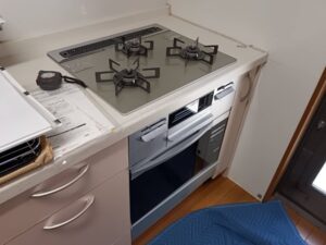 パナソニック（Panasonic）　ガスオーブンの取替　施工後　