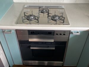 キッチンハウス コンロとオーブンの同時交換 施工後