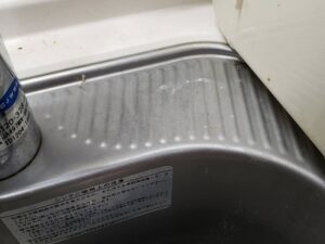 簡単！キッチンのお手入れ方法大全集　シンク　水垢取り　お手入れ前