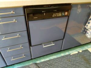 スライドオープン食洗機の取替　施工前　