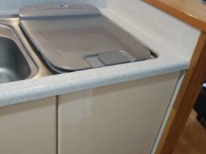 オカムラキッチン トップオープン食洗機でお困りごと 施工前