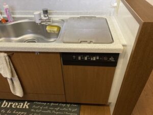 三協アルミキッチン トップオープン食洗機の工事 施工前