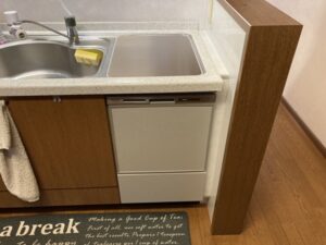 三協アルミキッチン トップオープン食洗機の工事 施工後