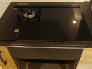 一条工務店オリジナルキッチン ハイブリッドコンロの取付け 施工後