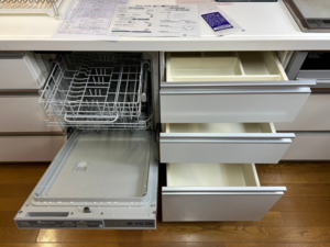 ニトリキッチン 新しく食洗機を後から取り付ける 施工後