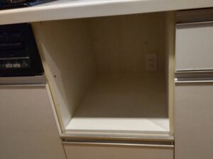 ニトリキッチン 食洗機撤去して収納にする 施工後