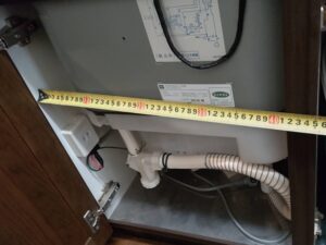 ナショナル松下電工（ナイス）カウンタートップ食洗機取替　42ｃｍほどしか内寸がない