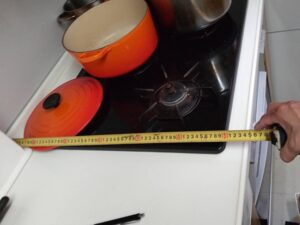 海外製食洗機を国内製に取り替える　キッチンのサイズ　カウンター奥行