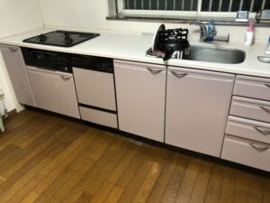もう一度フロントオープン食洗機取替　キッチン全体写真