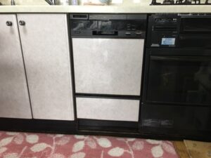 もう一度フロントオープン食洗機取替　ナショナル製からリンナイ製へチェンジ　施工前