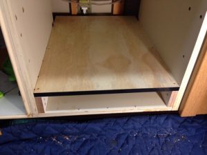 シンク下フロントオープン食洗機交換 床上げ造作工事