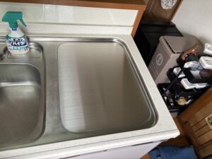 ミカドトップオープン食洗機取替え 上に貼るステンレスフタ