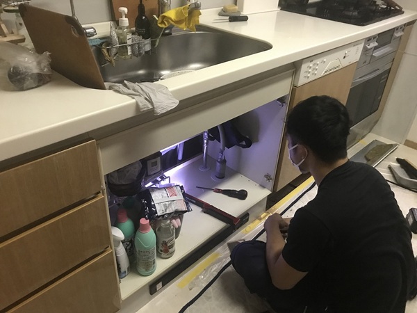 海外製食洗機を国内製に取り替える　工事費用と基本施工内容