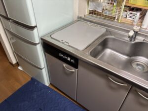 ナショナル松下電工（ナイス）カウンタートップ食洗機取替　他に聞いても出来ない　施工前
