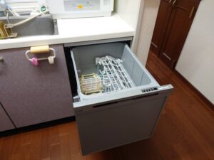 ヤマハトップオープン食洗機取替え交換工事　以前取り外してもらって、やっぱり食洗機が欲しい　施工後