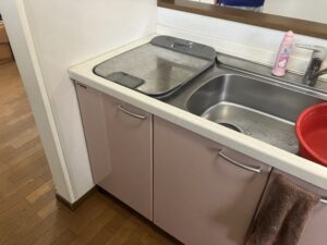 ミカドトップオープン食洗機取替え 取り外したい 施工前