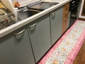 ミカドトップオープン食洗機取替え 三菱が廃盤になってたとは、知らなかった 施工前