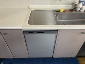 ヤマハトップオープン食洗機取替え交換工事　最安値で取替えをお願いしたい　施工後