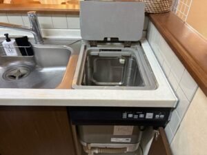 ナショナル松下電工（ナイス）カウンタートップ食洗機取替　洗浄は出来るが、乾燥が出来ない