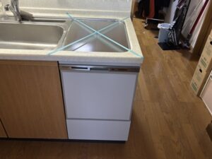 ヤマハトップオープン食洗機取替え交換工事　石川県ですけど、工事可能　施工後