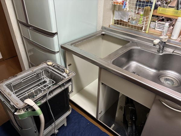 食洗機の取り替え工事内容