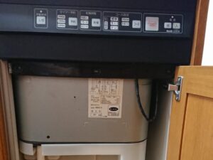 ナショナル松下電工（ナイス）カウンタートップ食洗機取替　食洗機の品番写真