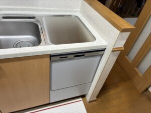 ヤマハトップオープン食洗機取替え交換工事　食洗機パネル