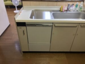 ヤマハトップオープン食洗機取替え交換工事　食洗機前扉が広い60ｃｍ　施工後