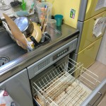 タカラキッチン食洗機工事　パナソニック　ＮＰ-45ＭＳ6Ｓ　食器洗い乾燥機②