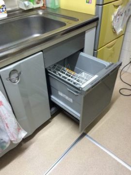 タカラスタンダードキッチン食器乾燥庫リフォームパナソニック　ＮＰ-45ＭＳ6Ｓ　食器洗い乾燥機⑤