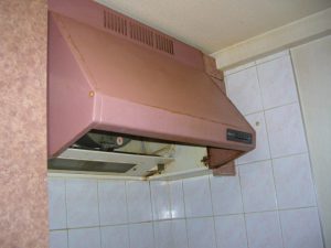 お手入れしやすい レンジフード 交換①
