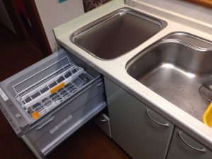 パナソニック食洗機　トップオープン食洗機取替え　NP-45MS7S⑤