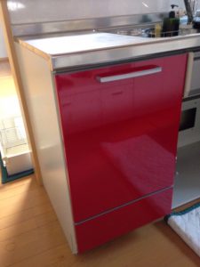 パナソニック食洗機　スライドオープン食洗機取付け　NP-45RS7S①