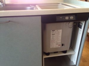 三菱電機食洗機　トップオープン食洗機取替え　EW-CB51-YH①