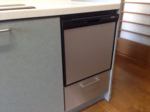 三菱電機食洗機　トップオープン食洗機取替え　EW-CB51-YH③