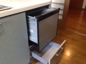 三菱電機食洗機　トップオープン食洗機取替え　EW-CB51-YH⑤