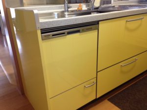 三菱電機食洗機　トップオープン食洗機取替え　MISW-4521③