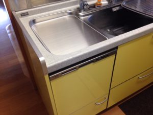 三菱電機食洗機　トップオープン食洗機取替え　MISW-4521④