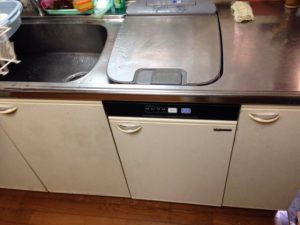 EW-CB58MK食洗機　スライドオープン食洗機交換　RKW-404A-SV①