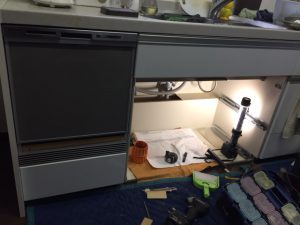 パナソニック食洗機　スライドオープン食洗機新設　NP-45MS7S⑧