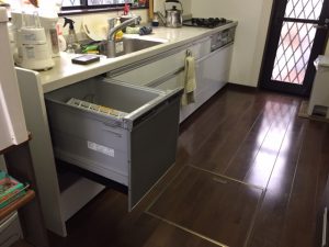 パナソニック食洗機　スライドオープン食洗機新設　NP-45MS7S⑪