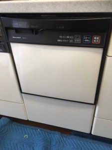 激安リンナイ食洗機　スライドミドル食洗機交換　RKW-C401C-JAK①