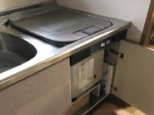 東京都立川市でトップオープン食洗機入替工事させて頂きました。